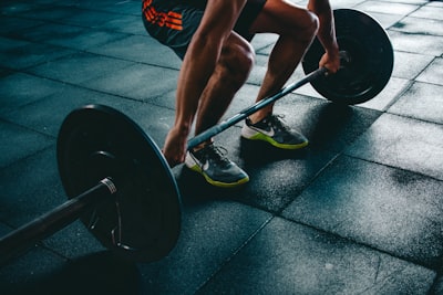Home gym dumbbells and mat